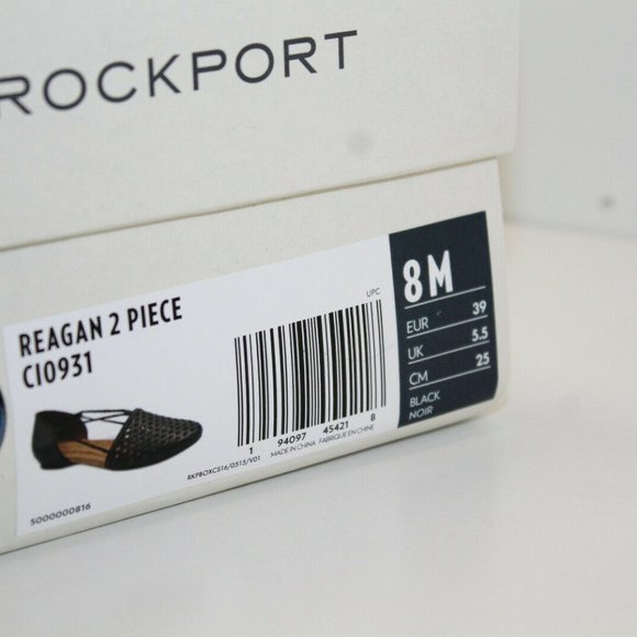 Rockport Women's Reagan Perforated Flats SIZE 8 - Picture 10 of 11